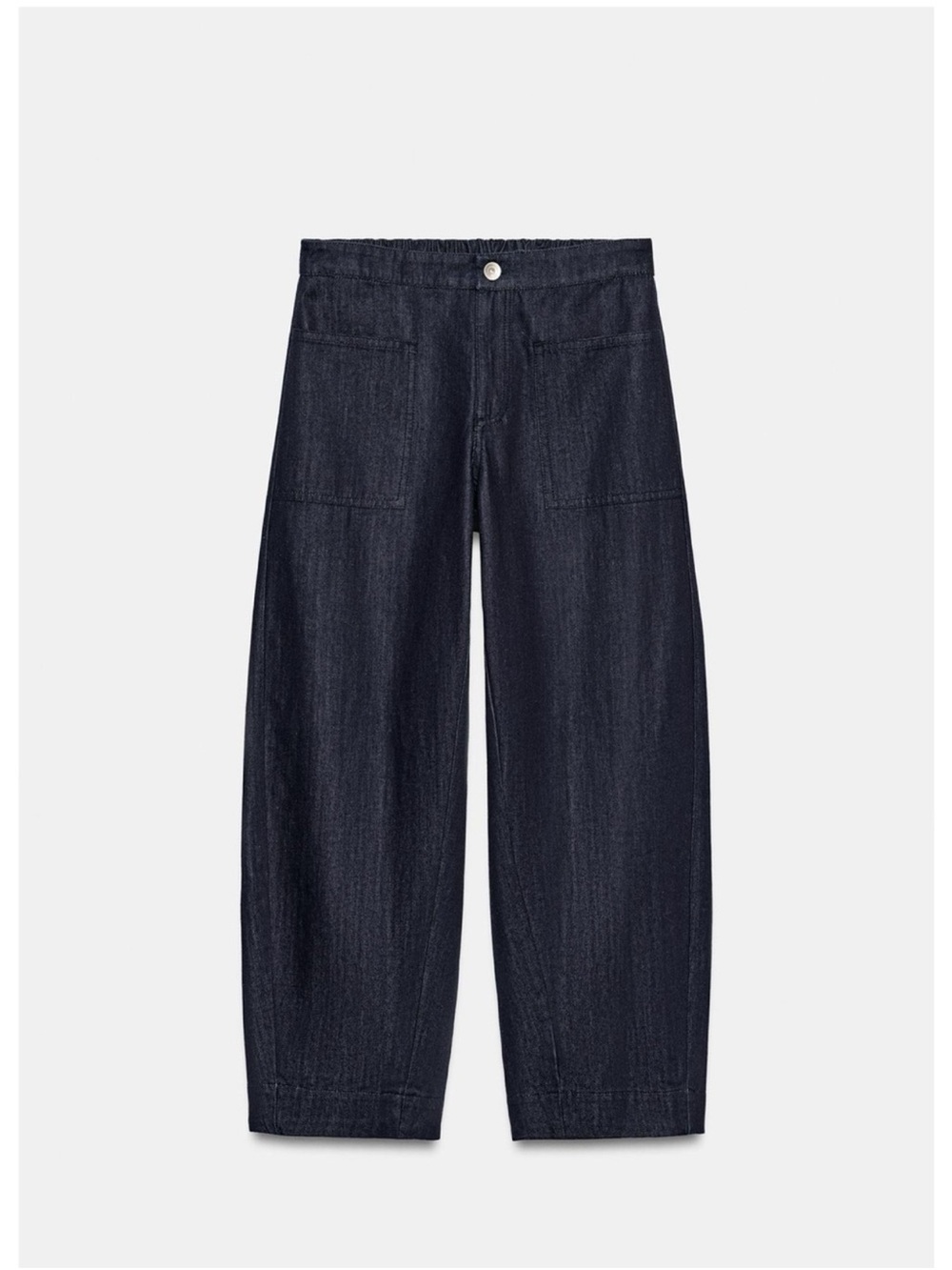 ZARA Wide Leg Dark Blue Womens Jeans